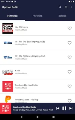 HIP HOP RADIO - Rap, R&B Music android App screenshot 1