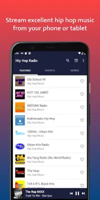 HIP HOP RADIO - Rap, R&B Music android App screenshot 2